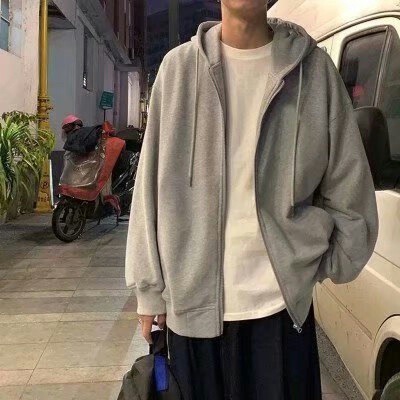 同款加绒【外套拉链开衫】男女同款春夏跨境开衫外套卫衣宽松休闲|undefined