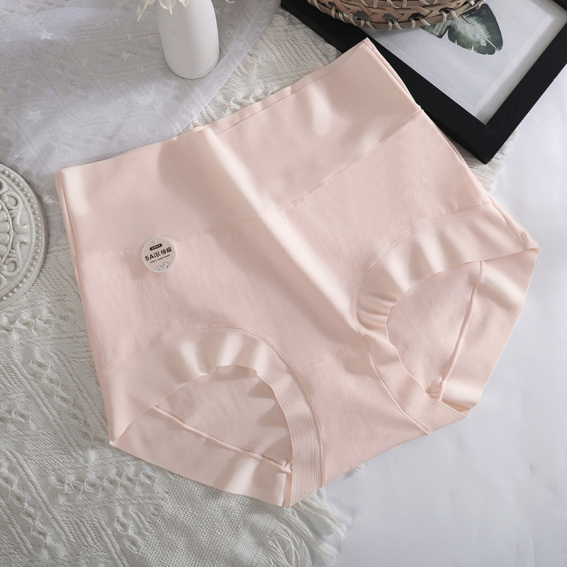 60S algodón de cintura alta ropa interior de mujer 5A algodón antibacteriano entrepierna de niña tamaño antibacteriano cintura elevadora de brazo de mujer