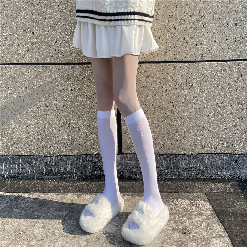 かわいい足猫爪ストッキング日本ロリータ白パンストcosオーバーニーロング太ももソックス|undefined