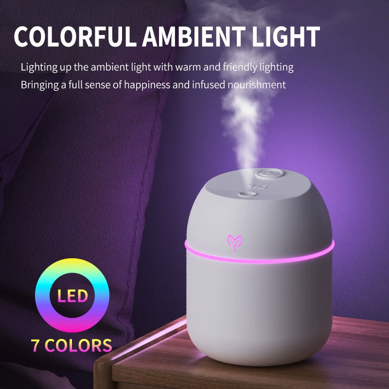 Humidifier drop-shaped, mute small cute spray