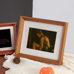 實木簡約北歐小相框擺台6寸7寸8掛牆兒童畫框A410寸16K定