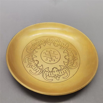 古玩雜項仿古銅器黃銅十二生肖筆洗擺件工藝禮品收藏批發