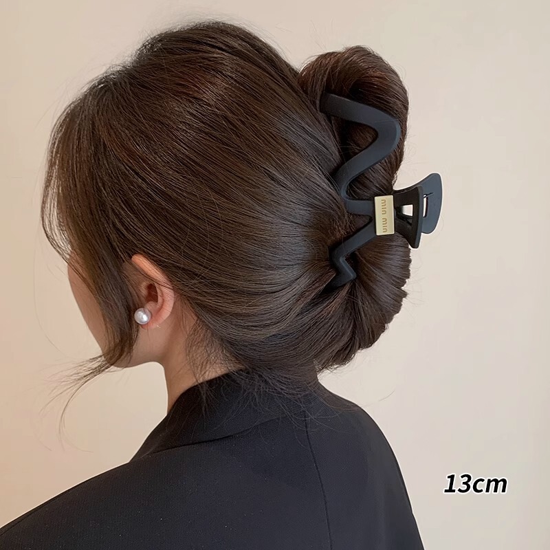 アクリルクリップ2025新高級感大サイズシンプルサメクリップ後頭部ヘアクリップ夏髪飾り|undefined