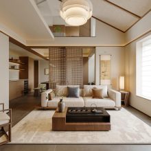 宋式美学实木沙发现代新中式小户型组合禅意会所酒店民宿家具定