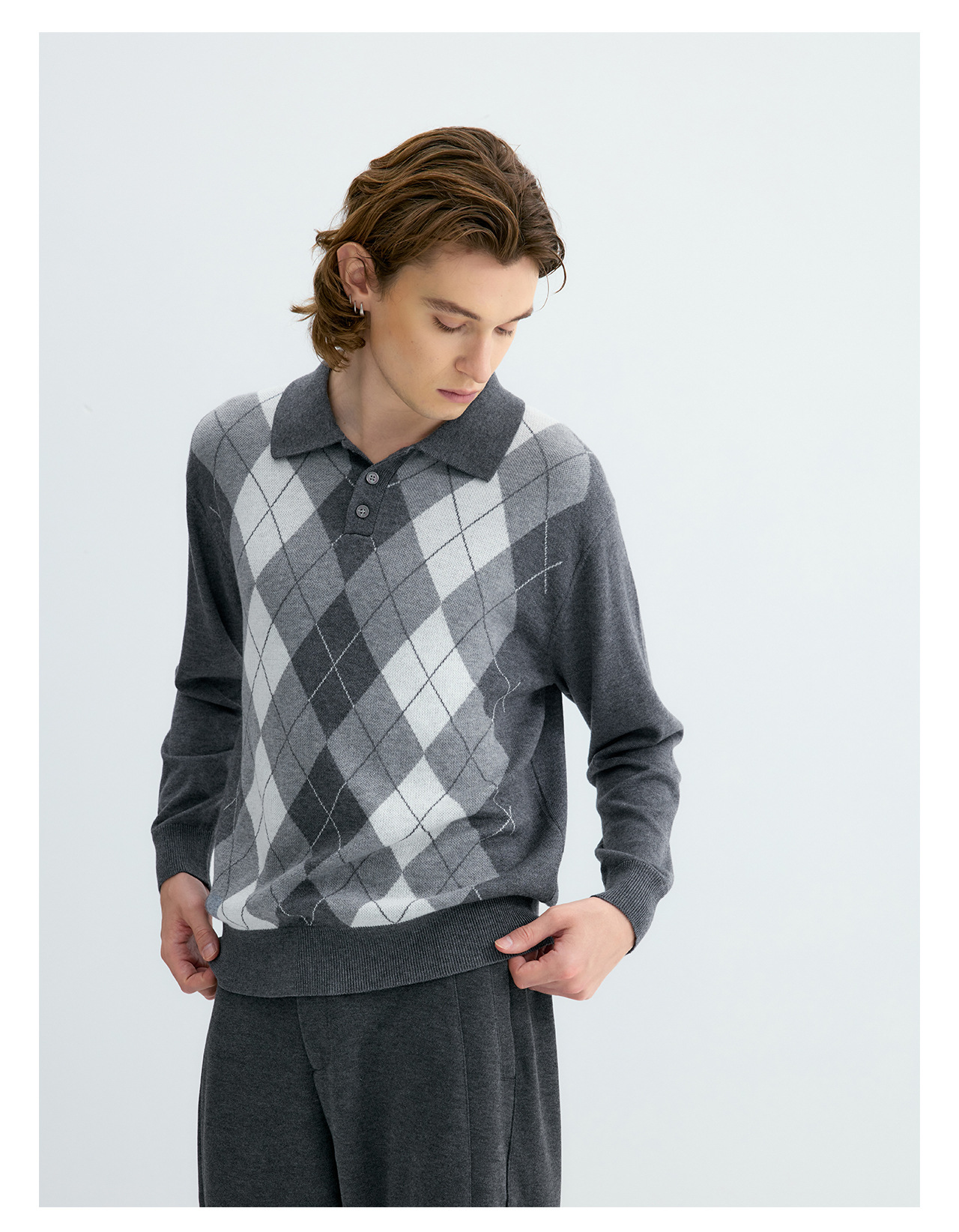 UNF Ralph Plaid 300g Polo Sweater