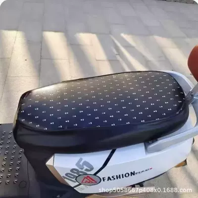 Electric car cushion — Cover, Leather Waterproof Pad, Scooter Seat - little-turtle-kingscooter-special-panda-flowerwear-resistant-and-tear-resistantavailable-in-all-seasons-small-size50cm-55cm