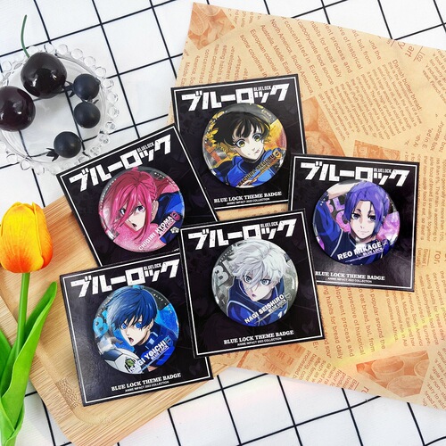 Blue Prison BLUE LOCK animation peripherals clean the world and be happy to return to the second dimension student double flash badge.
