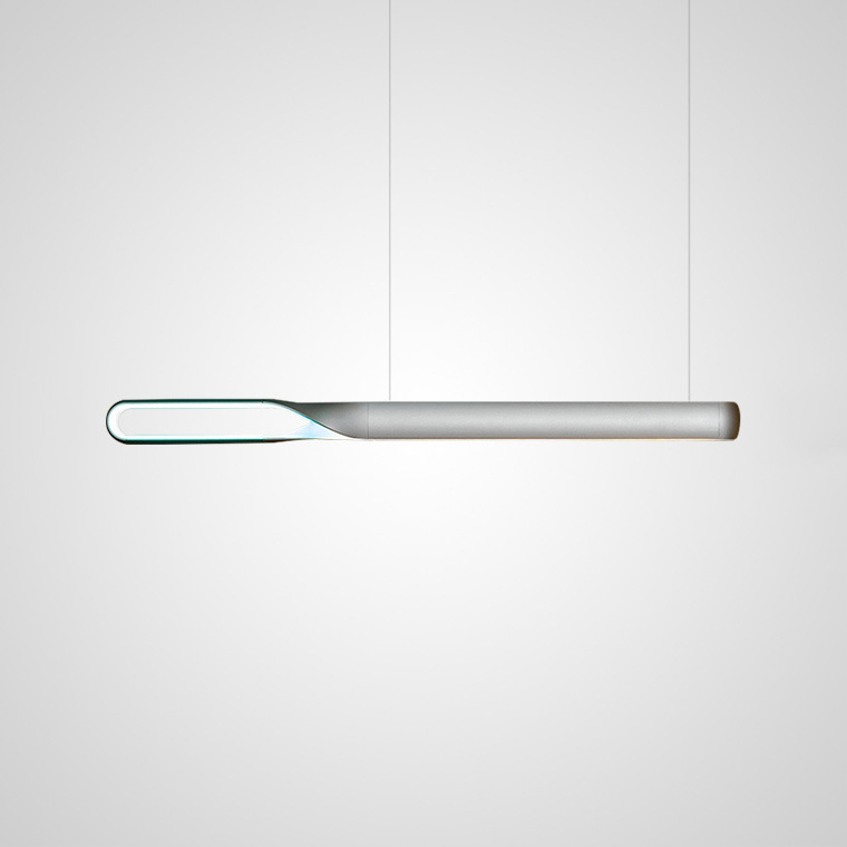 Minimalista minimalista lámpara de restaurante artístico creativo una palabra de arte diseñador de atenuación inteligente lámpara de casa modelo