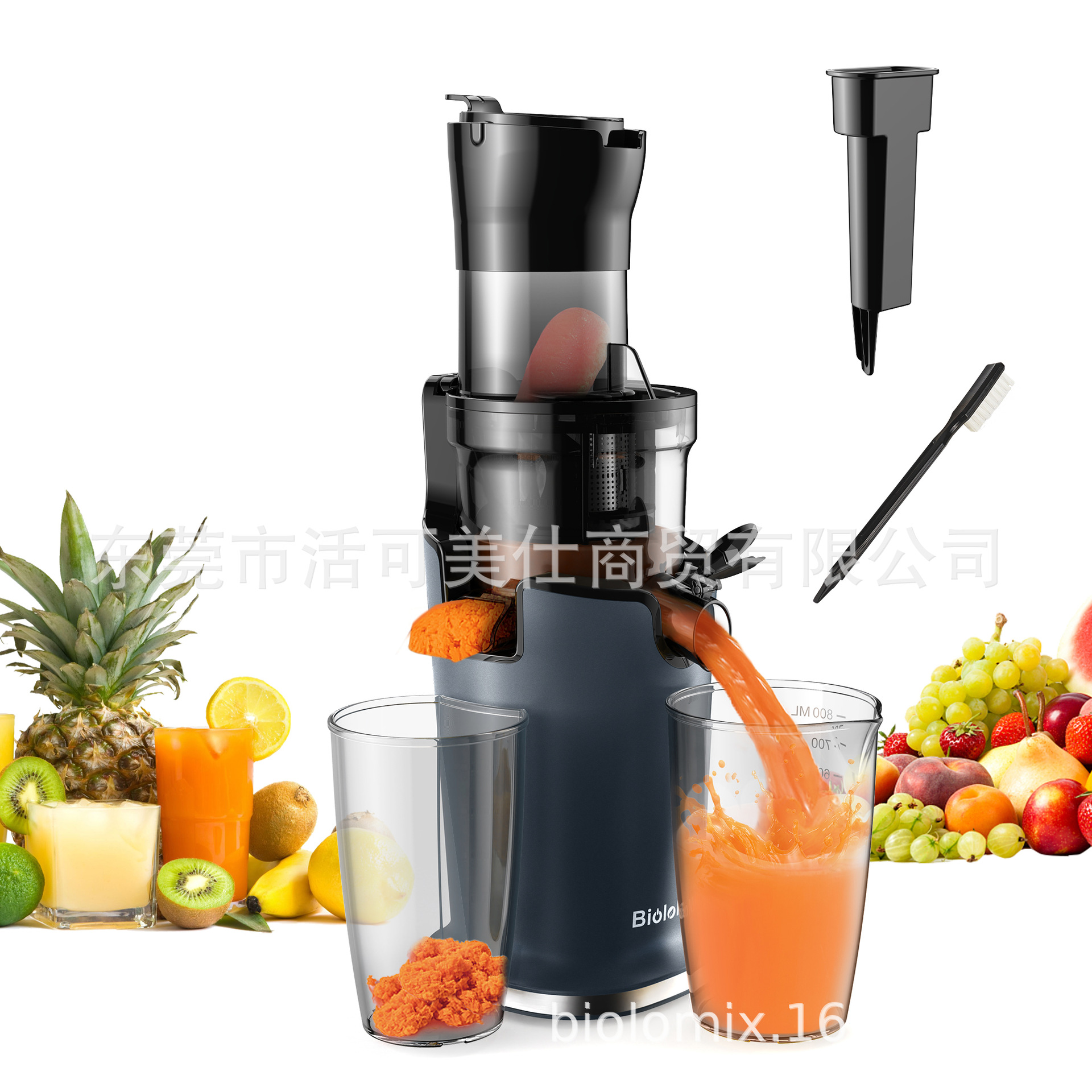 Exprimidor lento de gran calibre transfronterizo, máquina de batidos, exprimidor eléctrico doméstico lento, jugo lento