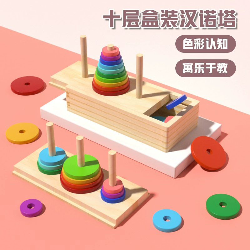 Десять этажей и восемь этажей раннего образования Ханоя Башня Ханоя