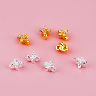 S925���y僽�ɫ�p������ɢ�����΢�ʮ�ּܻ��p�׸�Ƭ����diy