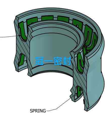 [GYM]燃油泵专用泛塞封，双头密封，PTFE+不锈钢弹簧