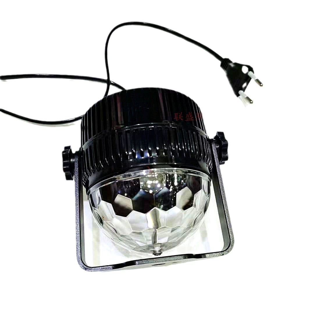 Новый LED сцены яркий цветной звукоуправляемый/встроенный семь цветов вращающийся магический шар светлая кристальная диско сцена лампа скачковая