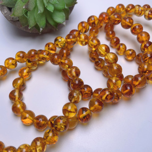 Flower Amber Bracelet Wholesale Jewelry Accessories DIY Men's Accessories Women's Handmade Loose Beads Necklace Amber Beeswax Fine Products