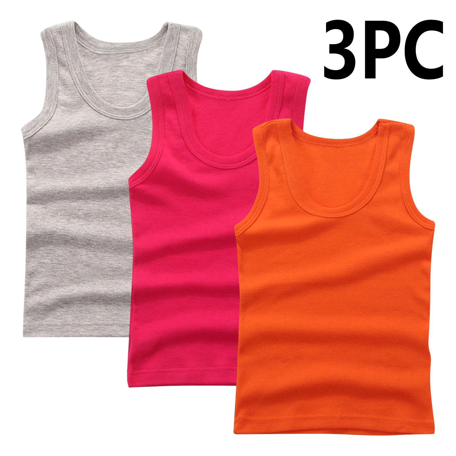 DK tank top-orange+red+grey