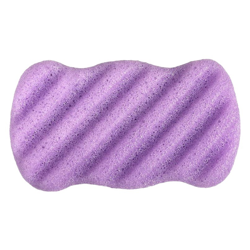 SUR herramientas de belleza FIN respetuoso del medio ambiente degradable planta konjac pegamento baño cuerpo puff onda larga patrón 7 colores