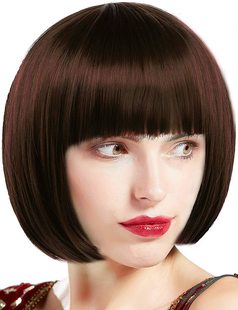 Wig Qi Bangs bobo bobo Head Nightclub Performance Wig Qi Bangs Short Straight Hair Female cos Halloween Wig