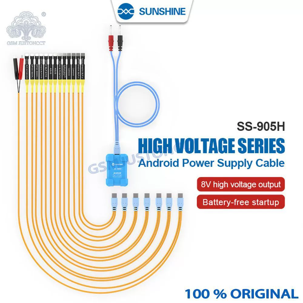 Xinxun SS-905H Android Huawei VIVO Xiaomi Ремонт мобильных телефонов высоковольтный шнур питания для загрузки материнской платы 8 В