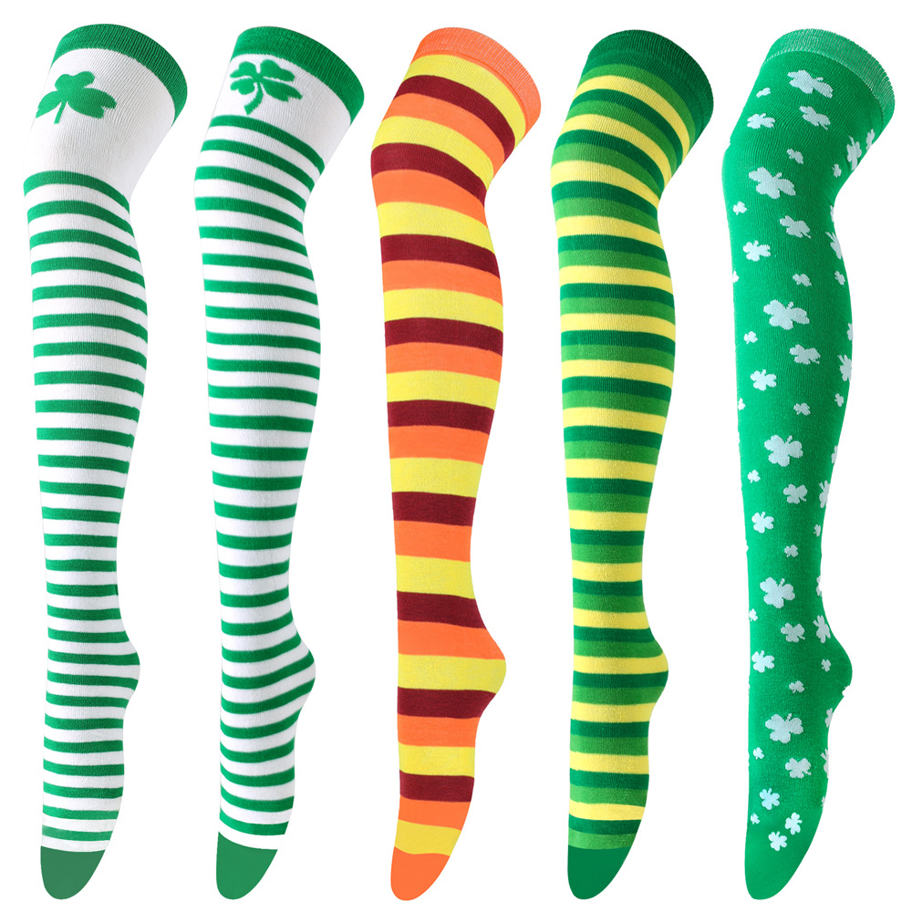 Irish Festival Green Socks Party Sanye Passing Kee Socks St. Parik…