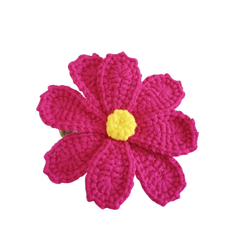 Gancho de alambre suave Xuefei aguja de algodón de leche de cuatro hilos tejida Flor de mora flor artificial hecha a mano creativa flor falsa decorativa