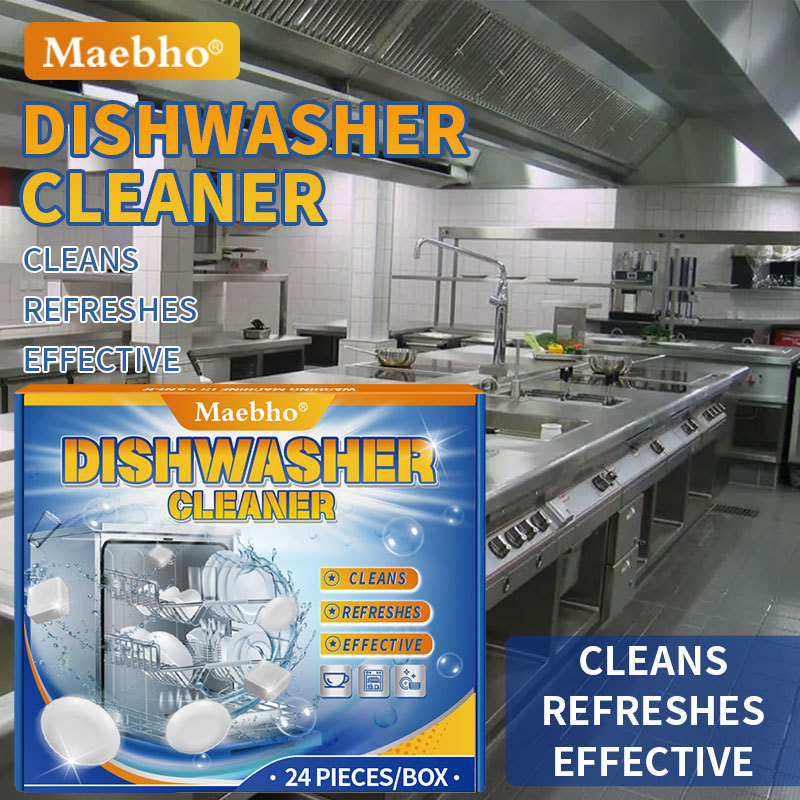 Cross-border Dishwasher Cleaning Tablets Household Dishwasher Cleaning Oil Stain-removing Effervescent Tablets Heavy Oil Stain-removing Kitchen Sanitary Ware