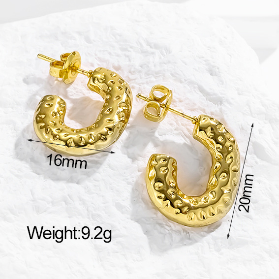 11g Weight 304 Stainless Steel Ear Needle Material Ear Studs Classification 1 Pair Quantity Holiday, Daily Occasion 304 Stainless Steel Material Heart Shape Pattern All Seasons Season Women's Gender Plating Design Simple Style Style 1 Pair Simple Style Heart Shape Plating 304 Stainless Steel Ear Studs 4