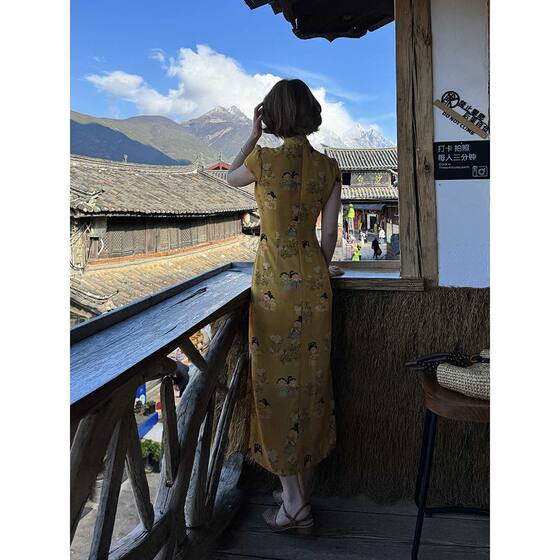 2025 Summer New Q Edition Ladies Figure Temperament Cheongsam Elegant New Chinese Style Slim Fit dress