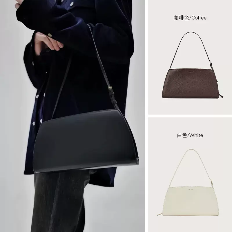 THE ROW法棍腋下包Dalia牛皮晚宴包时尚手提单肩拉链女小方包