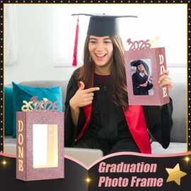 跨境Graduation Centerpieces Picture Box毕业桌面摆件图片盒