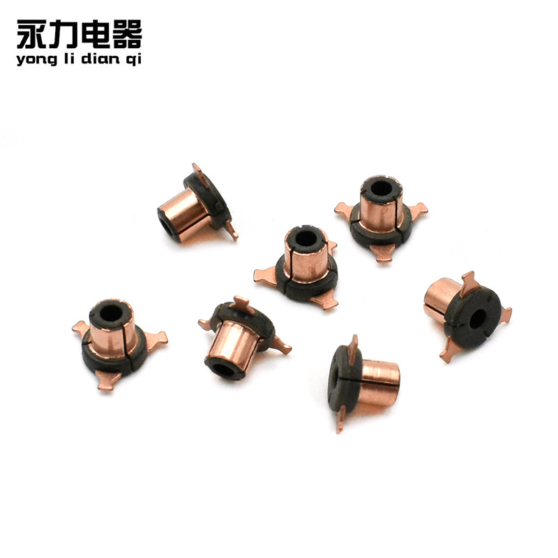 供应N60直流微型电机换向器发电机电动整流子铜头配件加工电动机