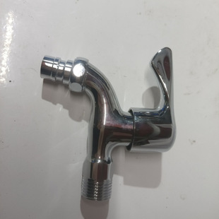 Alloy All-Copper Washing Machine Quick-Open Faucet for Home Use, 1/2 Inch and 3/4 Inch, Medium-Long Single Cold Splash-Proof Dual-Head Faucet