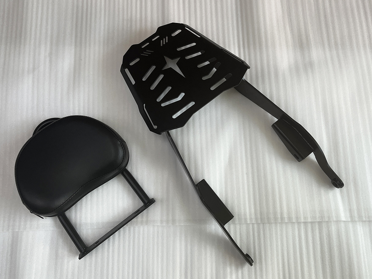 Suitable for At150 Automatic Motorcycle Yg150-22K Modified Accessories Rear Shelf Backrest Bumper Block
