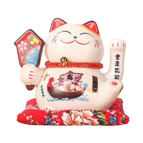 Lucky Cat Large Ornament Shop Opening Electric Shaker Large Japanese Ceramic Creative Gift Cashier Ornament