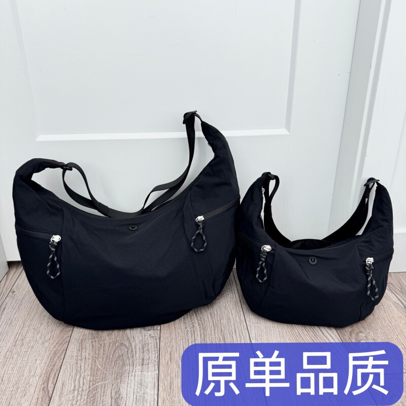 High-quality lulu-style croissant crossbody bag, 6L crescent-shaped dumpling bag, casual, sporty, everyday, and suitable for commuting, can be carried under the arm
