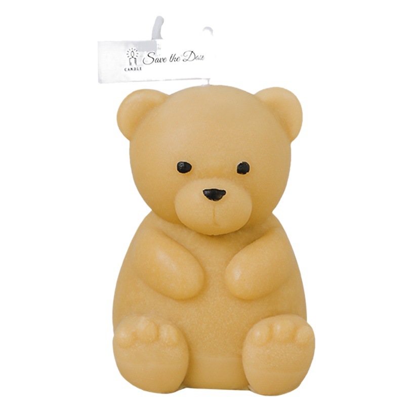 Bear aromaterapia vela en forma de cera regalo creativo de cumpleaños regalo de mano animal hecho a mano dibujos animados lindo decoración de fragancia
