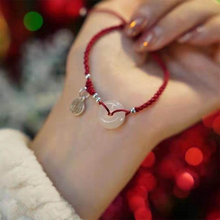 Protective amulet white jade