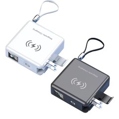 越境充電器 シャピーパイ 15000mAh 米国規格 多機能充電器 急速充電 6in1 磁気モバイルバッテリー
