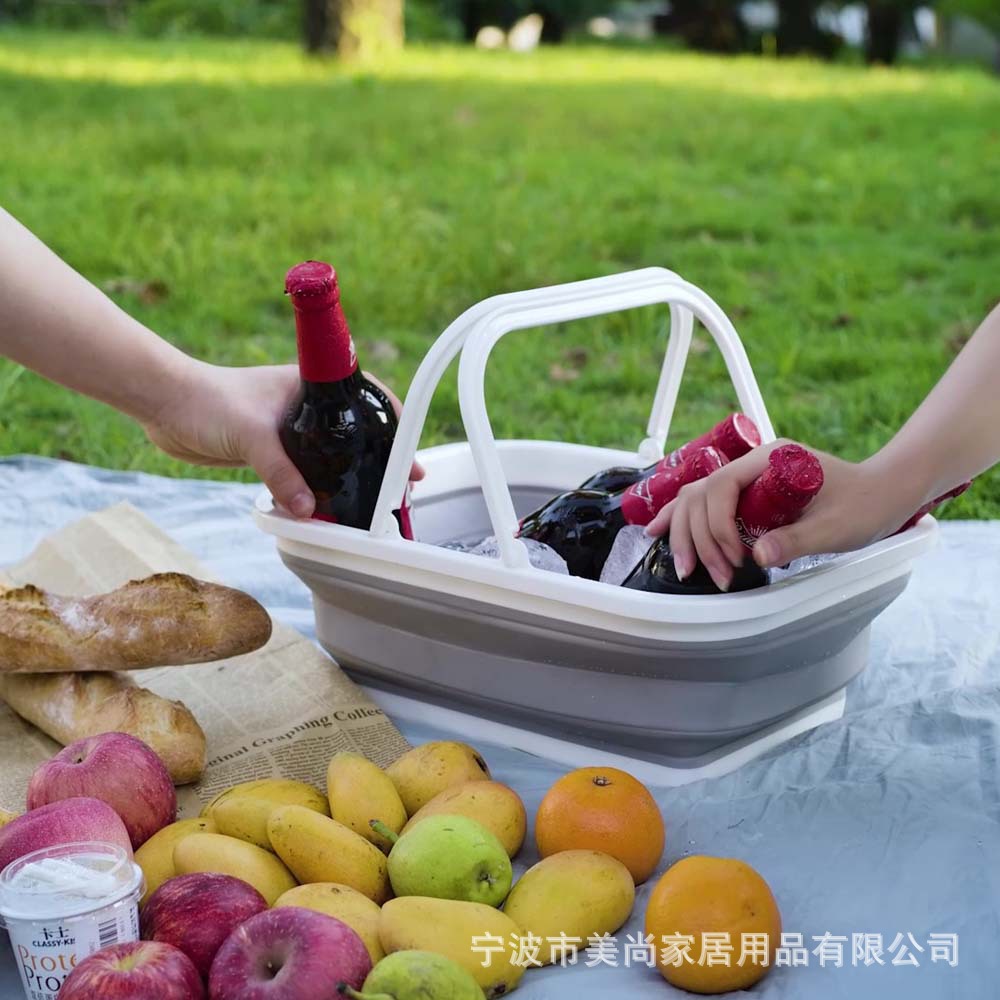 折叠野餐篮