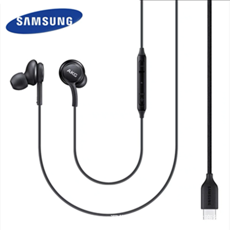 Type-c headset apply Samsung Note10 S20 currency AKG In ear headset drive-by-wire Bass