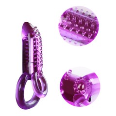 Dual-ring Delayed Locking Vibrator for Couples, Male Sexual Enhancement Ring, Bulk Distribution Adult Toy