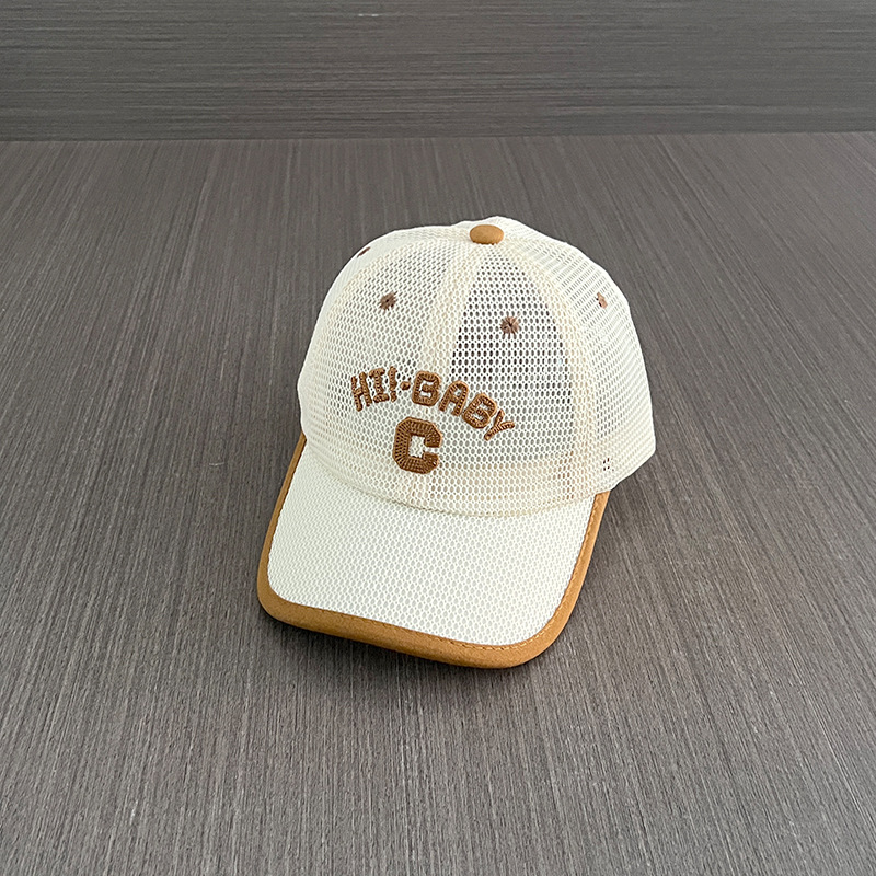 Sombreros para niños de verano delgados sombrero de malla para niñas bebés viajan aire transpirable sombrero de béisbol protector solar