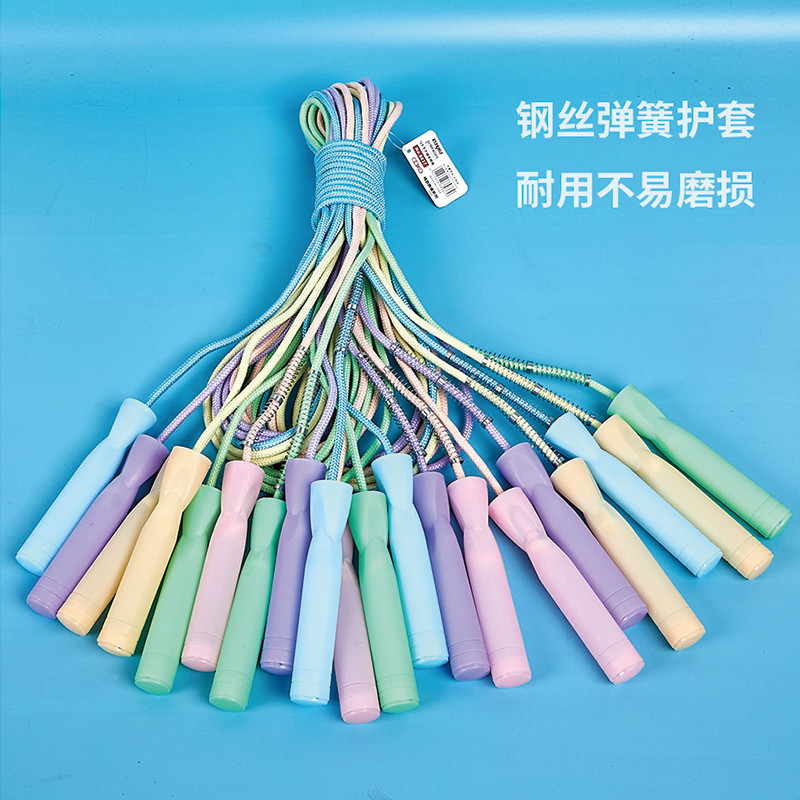 Cuerda para niños saltando deportes de jardín de infantes cuerda para niños saltando durante la clase cuerda deportiva de fitness saltando color mezclado 10 Pack