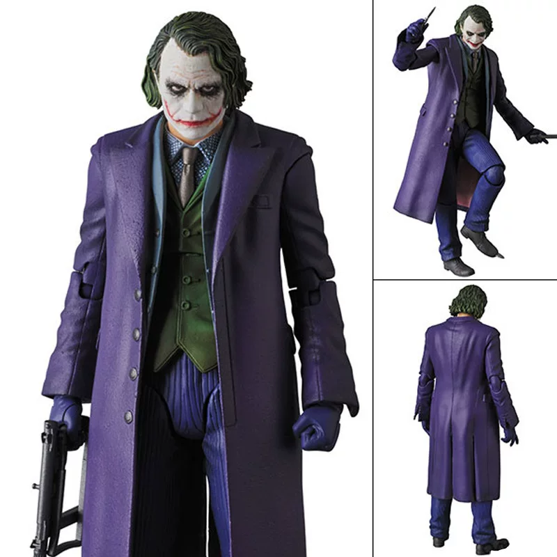 Супергеройская статуэтка Batman Dark Knight MAFEX 051 Мимика Клоуна Подвижная модель
