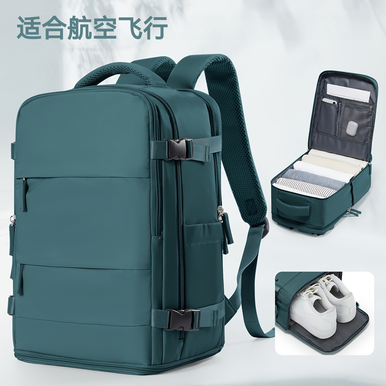 Cross-Border Registered Luggage Backpack, Multi-Layered School Bag, Storage Backpack, Dry and Wet Separation, Small Size 40*25*20cm, in Stock