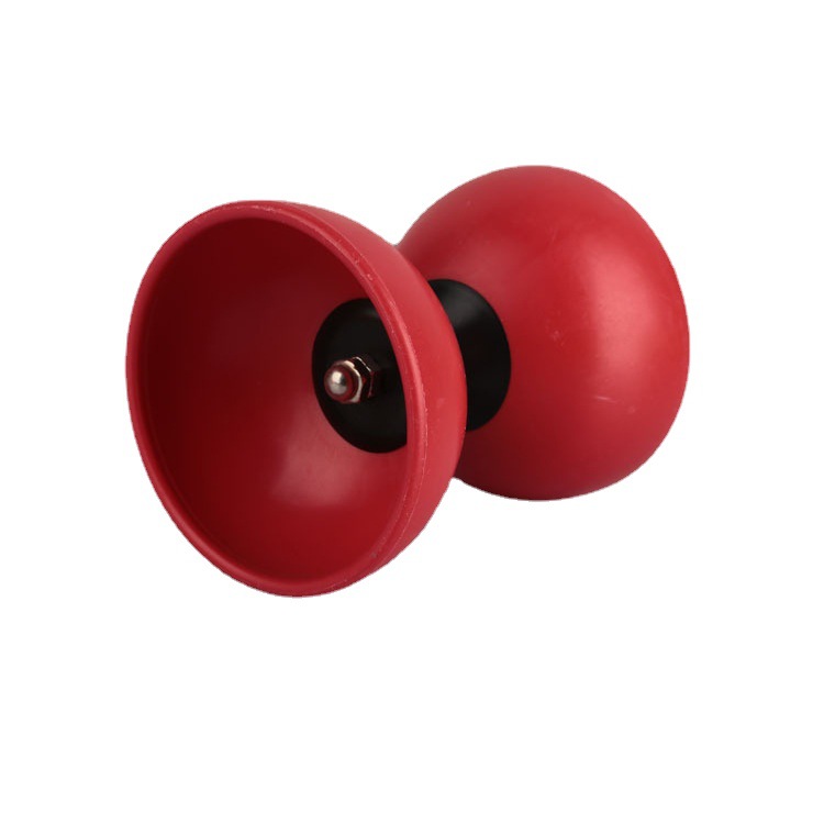 Principiante adecuado para eje fijo Diabolo novato duradero resistente a la caída Diabolo multi-color Rattle cuenco de cuero Diabolo