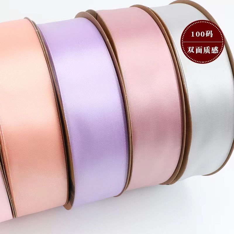 Cinta de 4cm de flores al por mayor cinta de poliéster multicolor cinta cinta de boda cinta floristería paquete de flores material de bricolaje hecho a mano