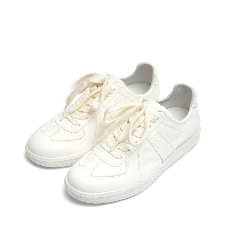 White Leather German Training Shoes for Women, 2025 New Model, Super Popular and Stylish, Retro Classic Sneakers for Women