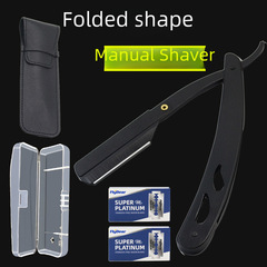 Cross-border manual razor old-style razor mustache holder set hair salon blade hair removal razor for home bulk