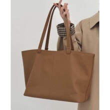 简约大托特包2024新款头层牛皮女大容量通勤包妈咪休闲大包包慵懒