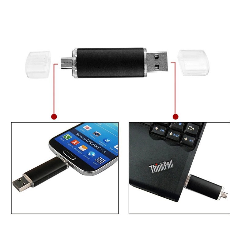 OTG de alta velocidad de la computadora del teléfono móvil de doble uso de disco flash USB al por mayor Logotipo de letras creativo disco flash USB 8G16G32G64G128G disco flash USB